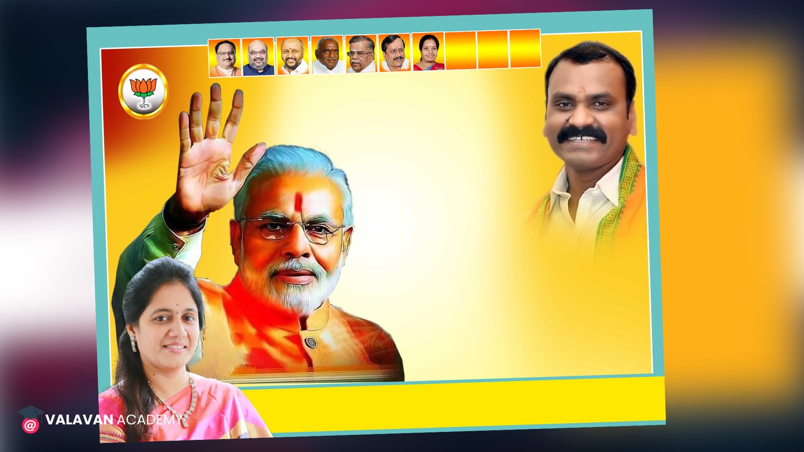 BJP Banner PSD Free Download