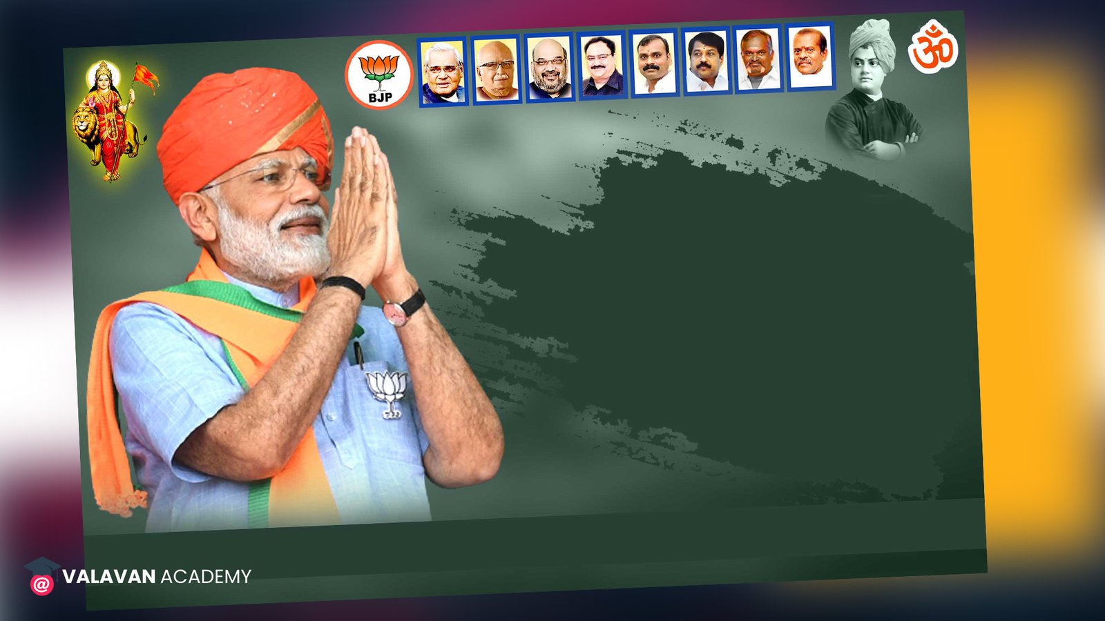 Modi Banner PSD Free Download