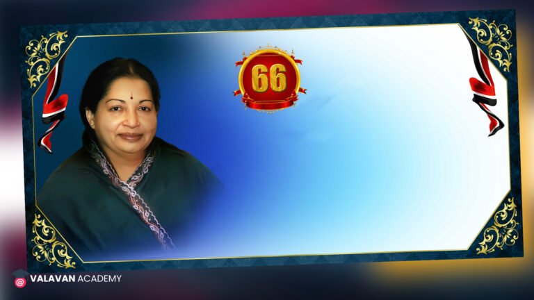 Jayalalitha birthday banner PSD free download