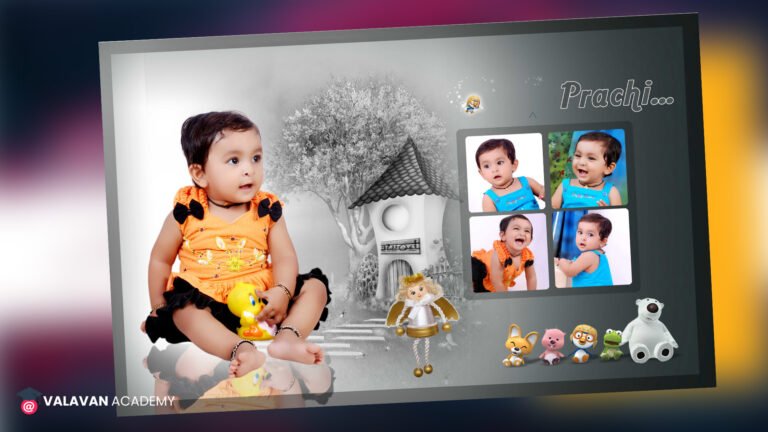 Birthday Animation Banner PSD Free Download