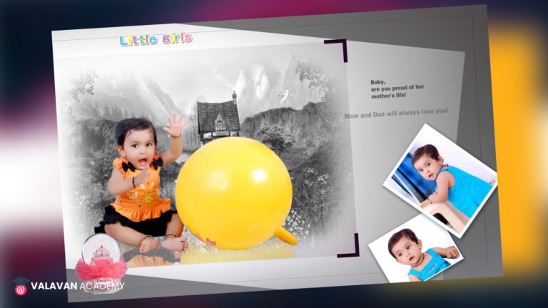 Little Baby Birthday PSD Free Download