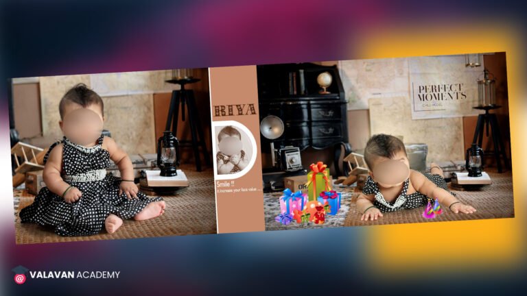 First Birthday Banner Design PSD Free Download