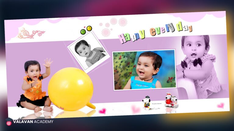 First Birthday Party PSD Free Download