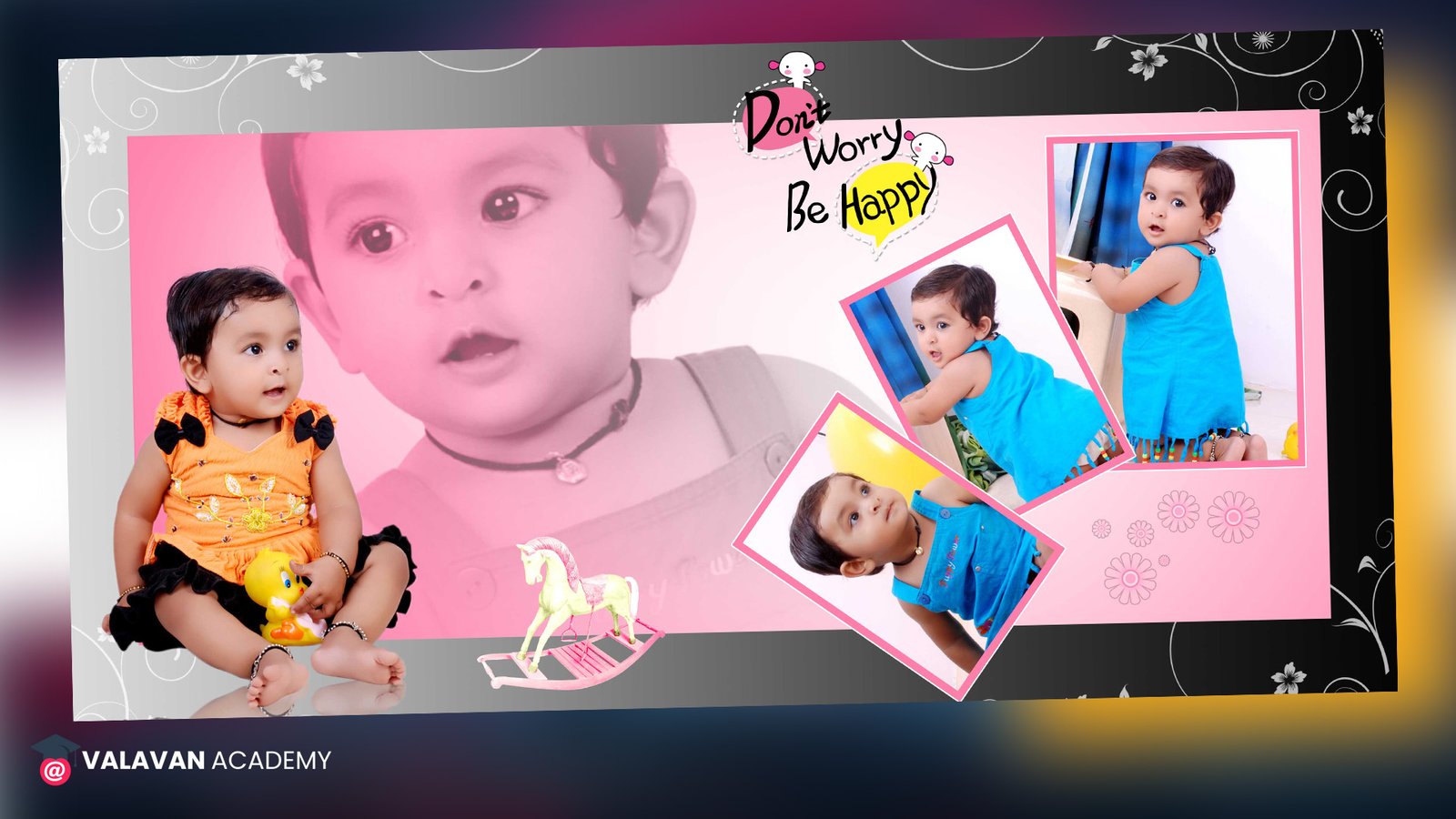 Birthday Baby Photoshoot PSD Free Download