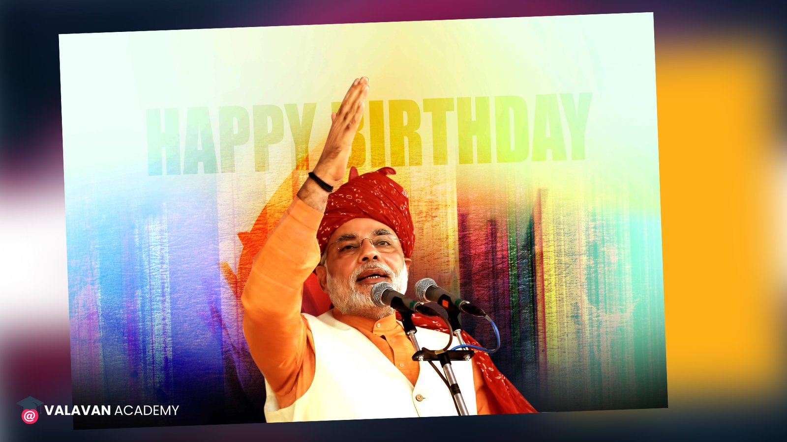 Narendra Modi Birthday Poster Free Download