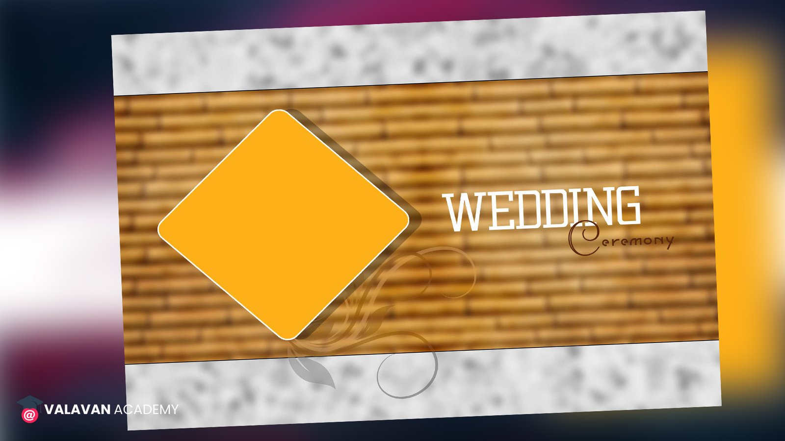 Wedding Background Banner PSD Free Download