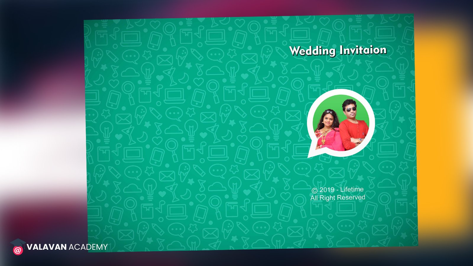 Whatsapp Wedding Invitation PSD Free Download