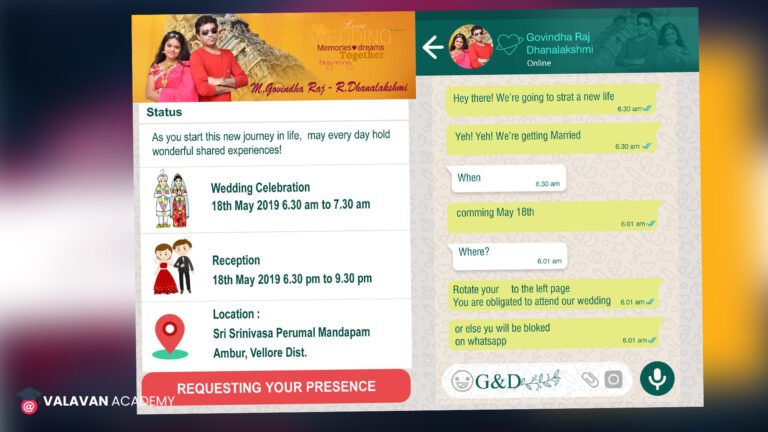 Whatsapp Wedding Banner PSD Free Download