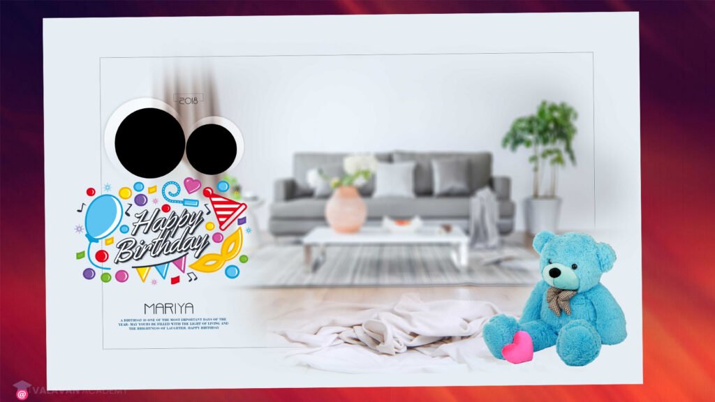 PSD Birthday Frame Free Download