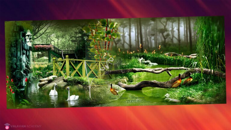 Background Natural Banner PSD Free Download