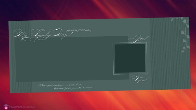 Fancy Invitation Card PSD Free Download