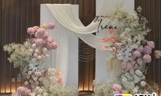 Tổng Hợp 100+ Mẫu Backdrop Tiệc Cưới Đẹp 2025: Phong Cách, Chất Liệu & Giá Tham Khảo