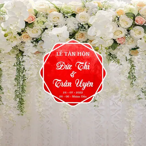 Tổng Hợp Mẫu Bảng Tên Bàn Tiệc Cưới Đẹp 2025 + Hướng Dẫn Chọn, Thiết Kế & Bố Trí Chuẩn