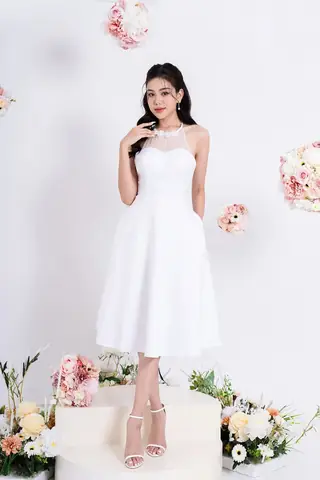 Tổng Hợp 100+ Mẫu Đầm Xòe Dự Tiệc Cưới Sang Trọng, Tôn Dáng Cập Nhật 2025