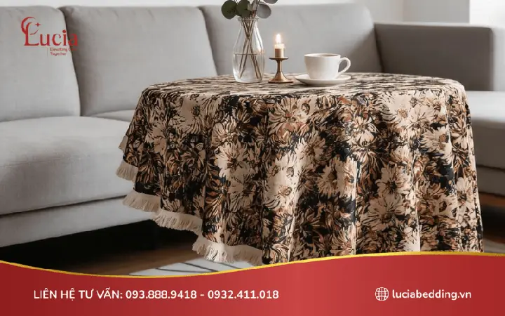 Cách Chọn Khăn Trải Bàn Tròn Tiệc Cưới Đúng Chuẩn: Kích Thước, Chất Liệu & Top Mẫu Được Ưa Chuộng