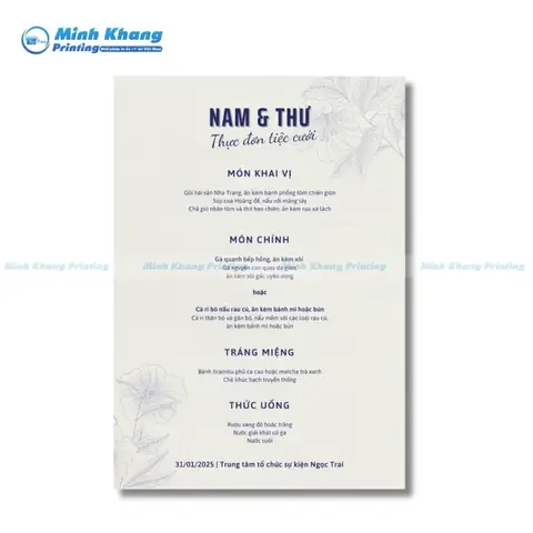Tổng Hợp 18 Mẫu Menu Thực Đơn Tiệc Cưới Ngon, Cân Bằng Và Dễ Ăn
