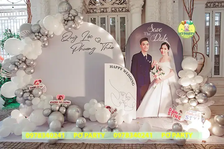 10 Mẫu Trang Trí Tiệc Cưới Bằng Bong Bóng (bóng Bay) Đẹp Cho Cô Dâu Chú Rể