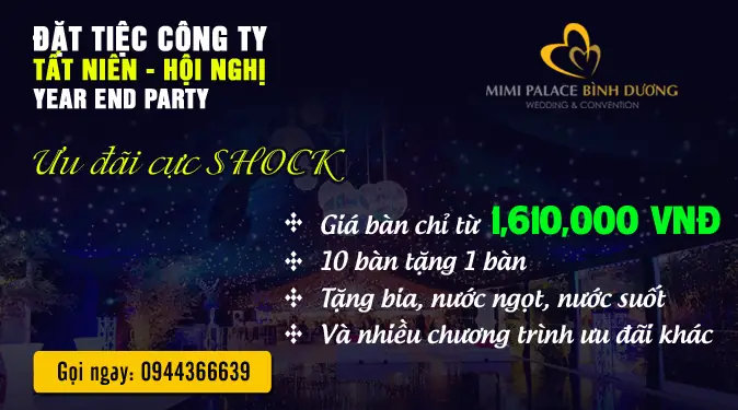 Khám Phá Trung Tâm Hội Nghị Và Tiệc Cưới Mimi Palace Bình Dương