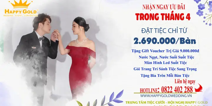 Trung Tâm Tiệc Cưới – Hội Nghị Happy Gold Tại 650 Lũy Bán Bích, TP. Hồ Chí Minh