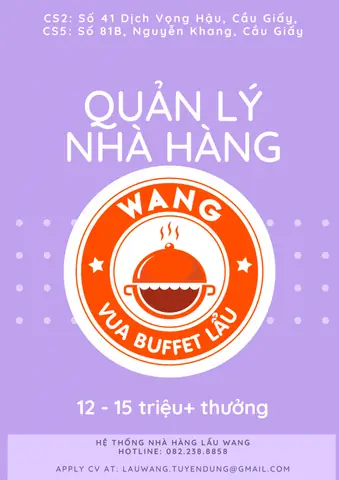 Tổng Hợp 10+ Vị Trí Quản Lý Nhà Hàng Tiệc Cưới Đang Hot Tuyển Dụng: Chức Danh, Lương, Yêu Cầu Chi Tiết